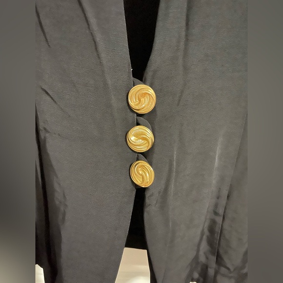 Black Chiffon Blazer - Picture 5 of 6